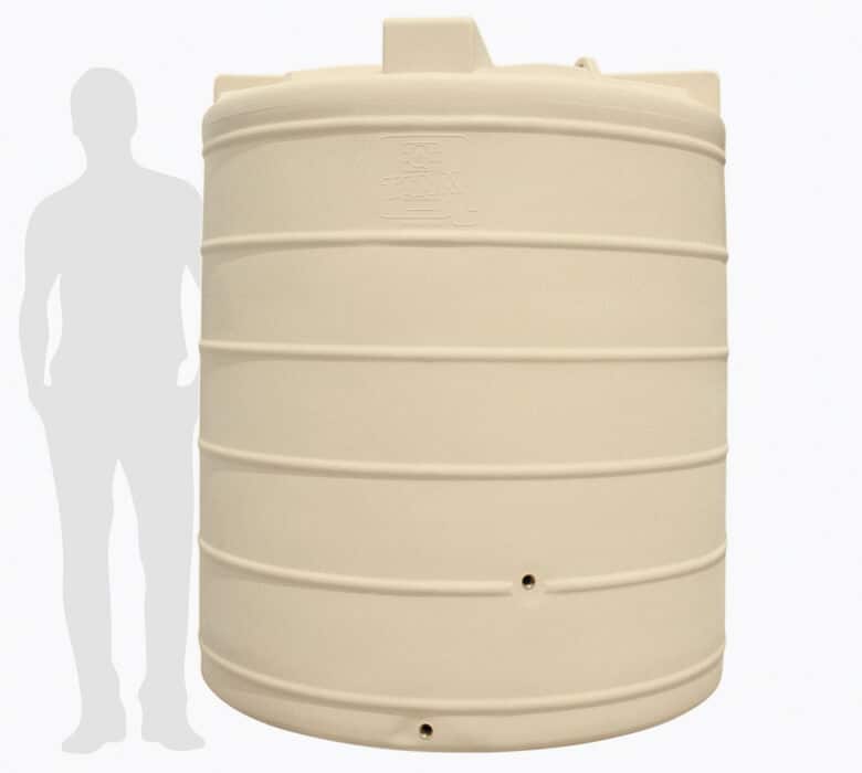 Round 5,000 Litre Tall Water Tank QTank