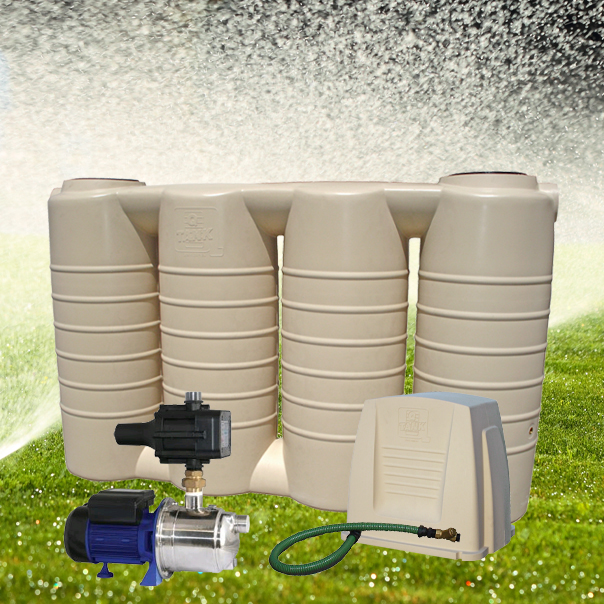 Slimline 2,500 Litre Water Tank and Pump Package