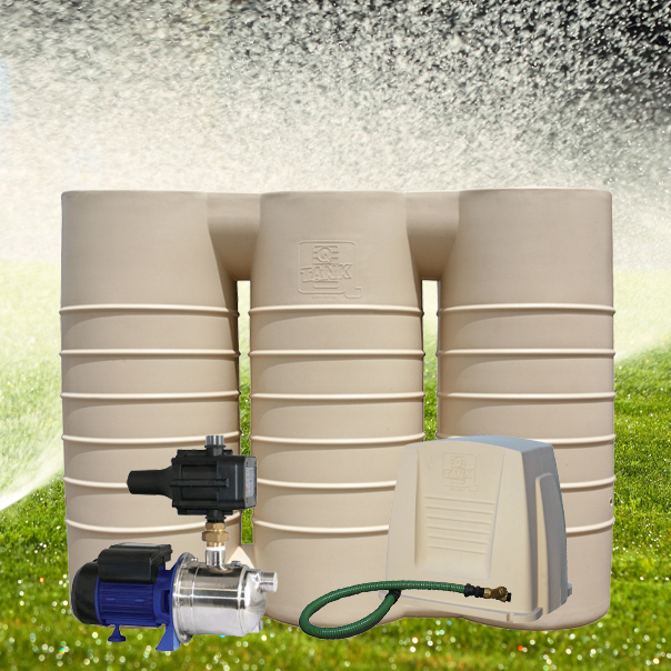 Slimline 3,000 Litre Water Tank and Pump Package